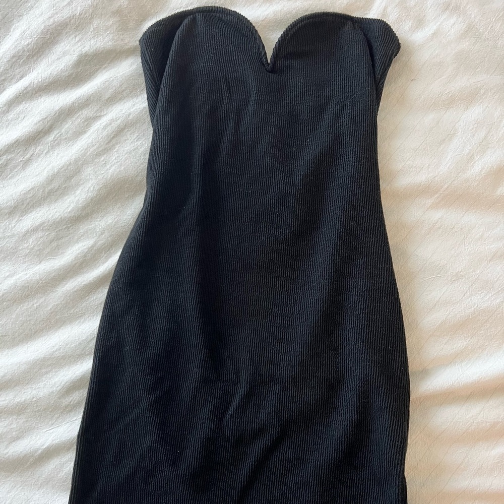 New Bodycon strapless black dress